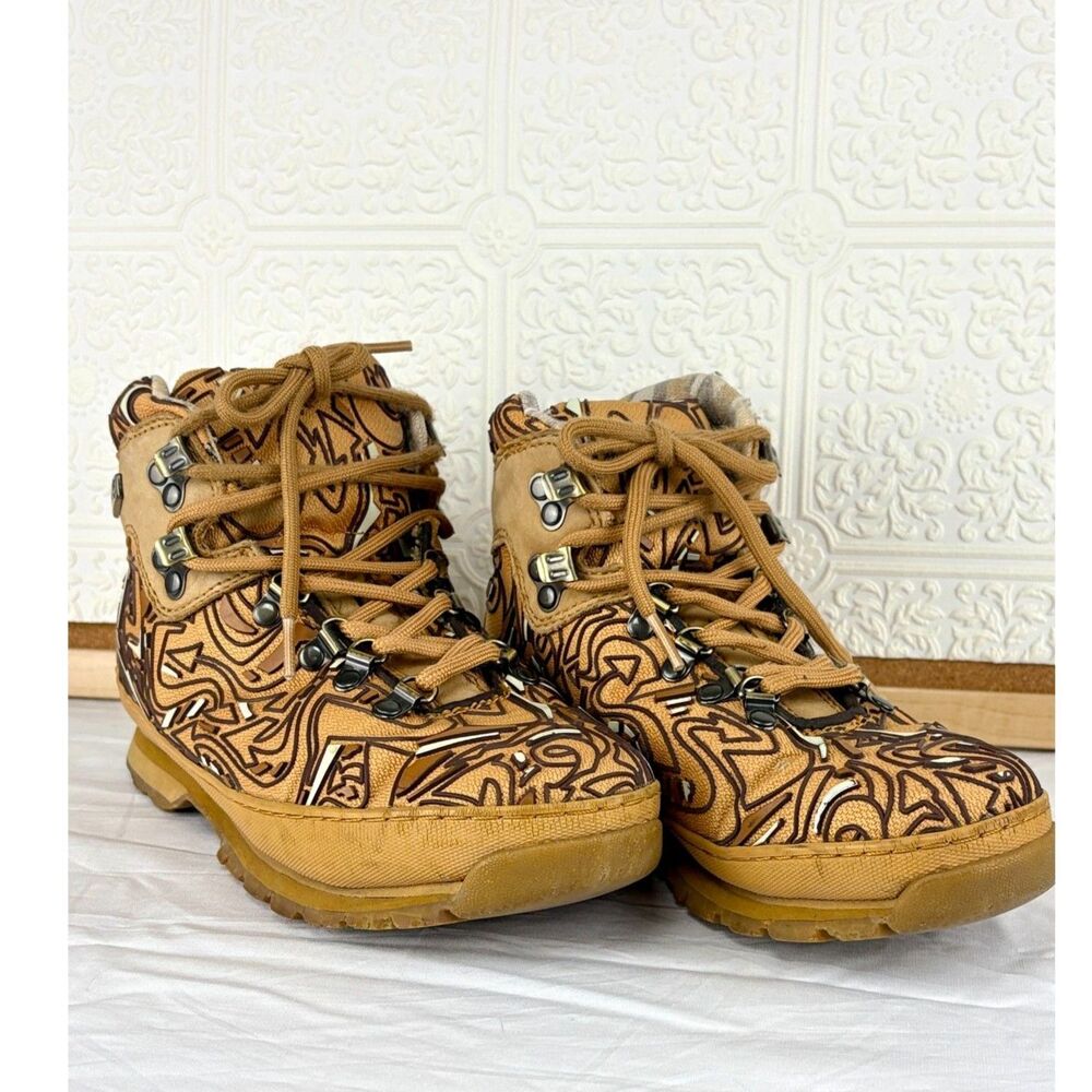 Timberland Ventech III Graffiti Graphic Field Boots Wheat Ltd Edition 8M